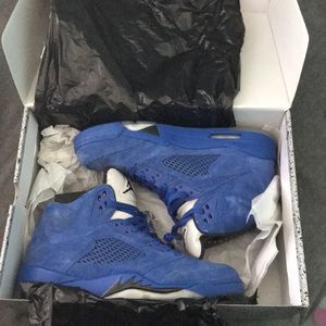 Air Jordan 5 Retro Blue Suede